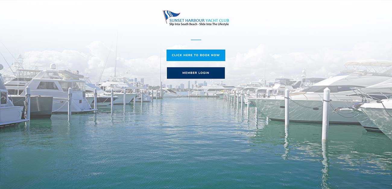 Sunset Harbour Yacht Club Website