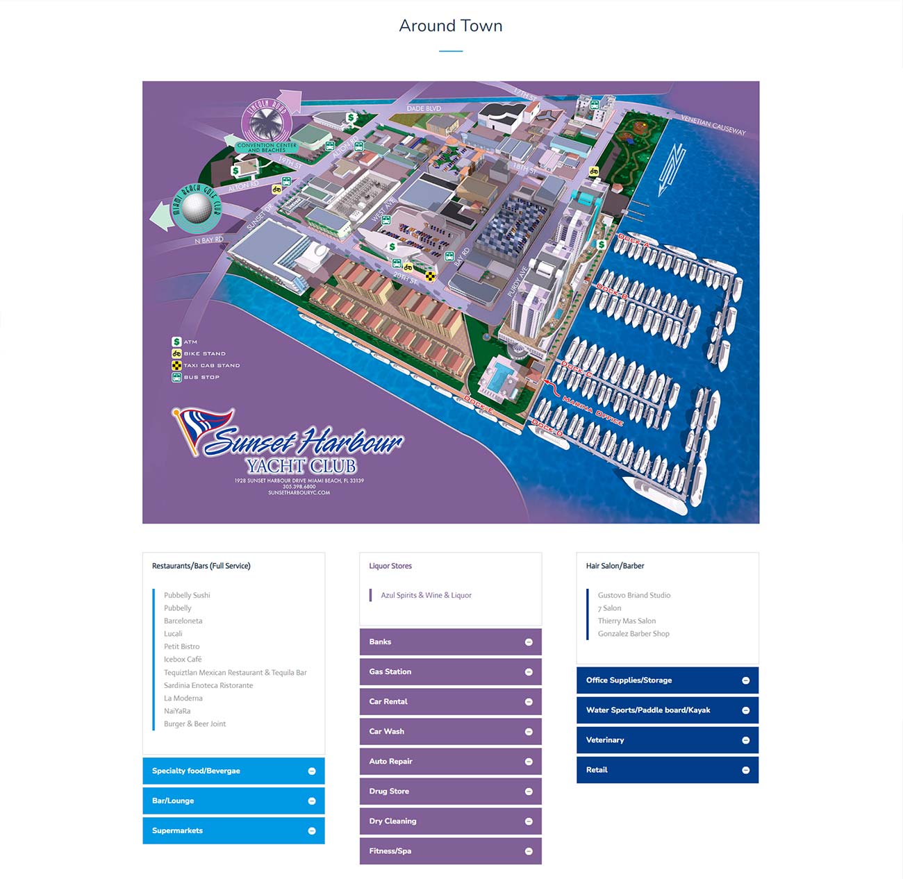 Sunset Harbour Yacht Club Website