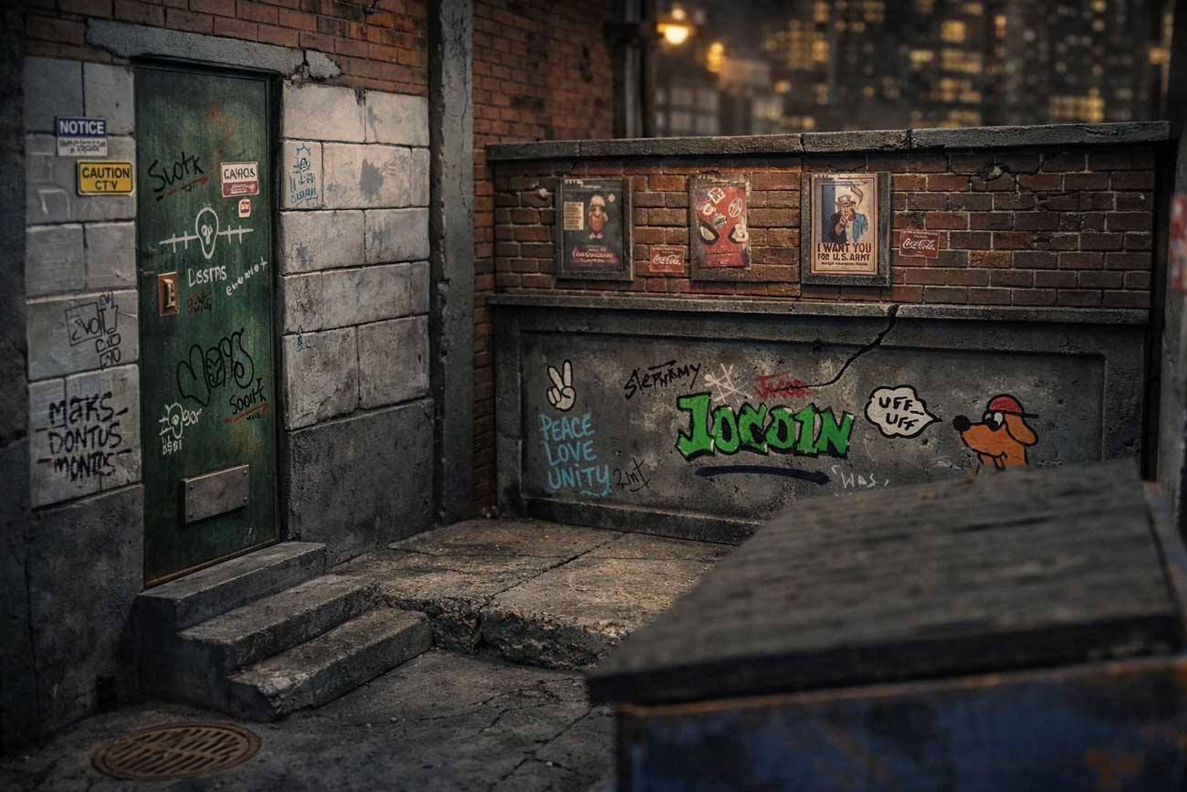 street miniature street diorama setup