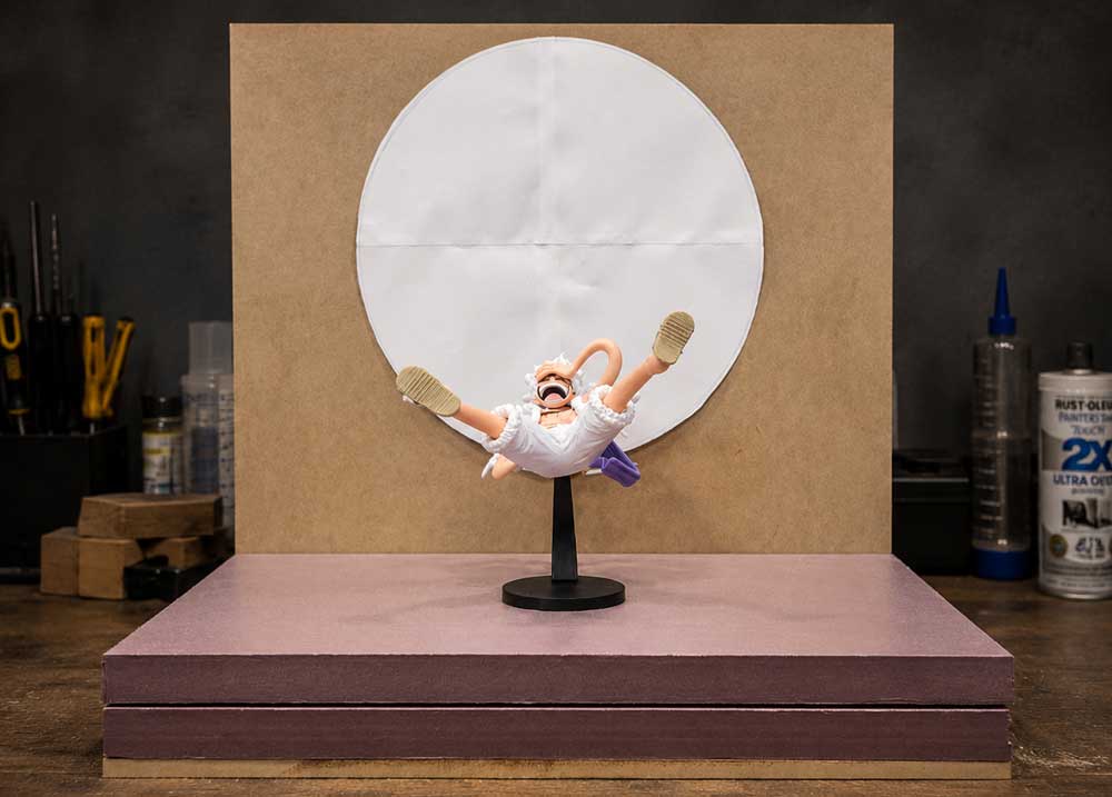 Initial layout test for a handcrafted action figure display case Initial layout test for a handcrafted action figure display case