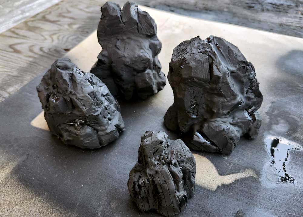 Handcrafted-XPS-foam-rock-formations-primed-for-a-custom-diorama-for-action-figures Handcrafted XPS foam rock formations primed for a custom diorama for action figures