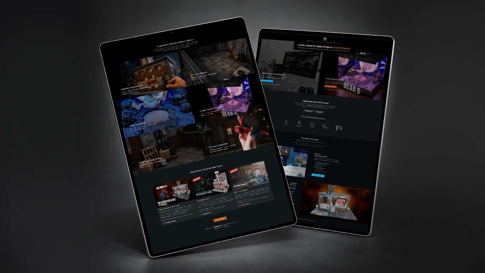 Modern-small-business-website-displayed-on-tablet Modern small business website displayed on tablet